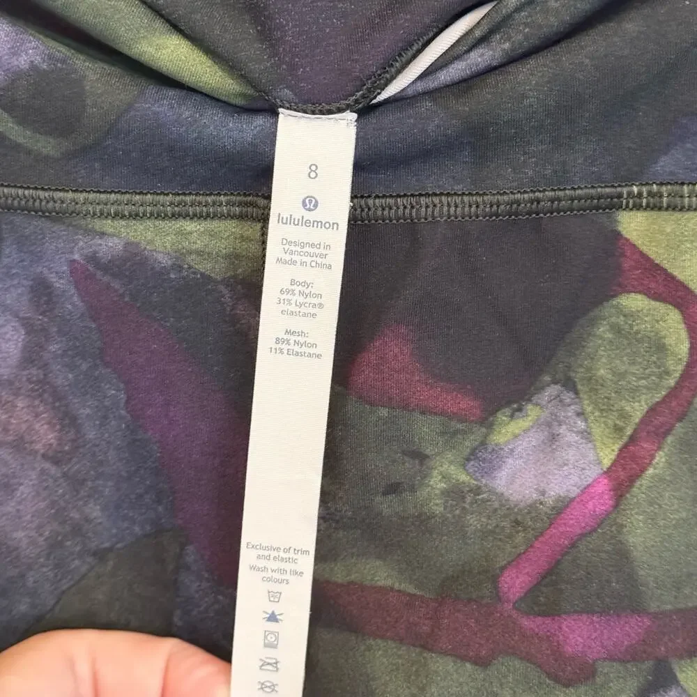 Lululemon Capri Leggings Green 8 - Picture 6 of 7